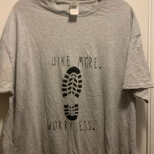 Hike More Worry Less Custom Hiking Shirt, size XL